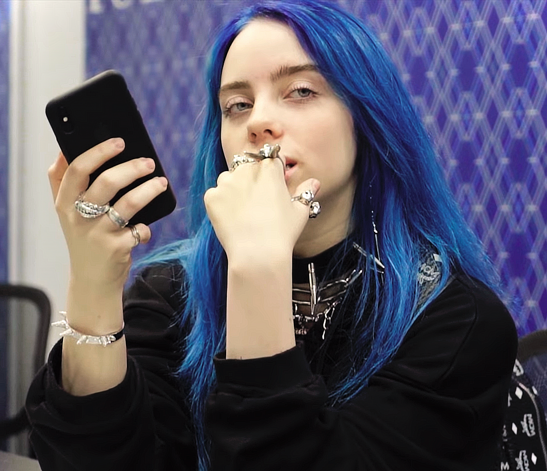 Billie Eilish portrait for current-hit CHR radio format context