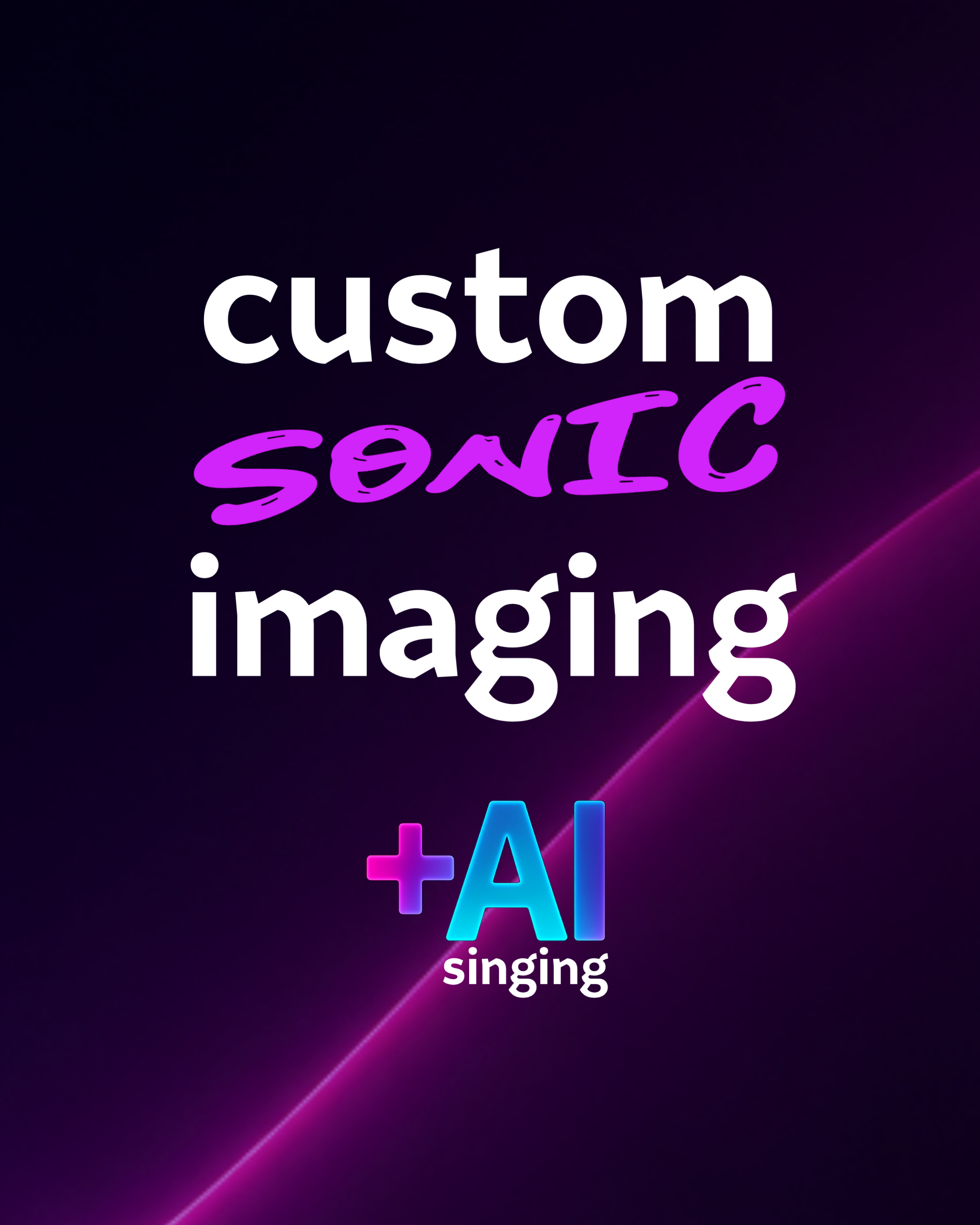 Custom Imaging with Sonic IDs and +AI Singing artwork